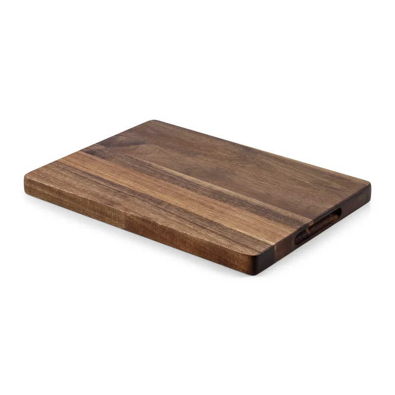 SOPHIOR Schneidebrett aus Akazienholz mit Saftrille 35x25x2,5cm
