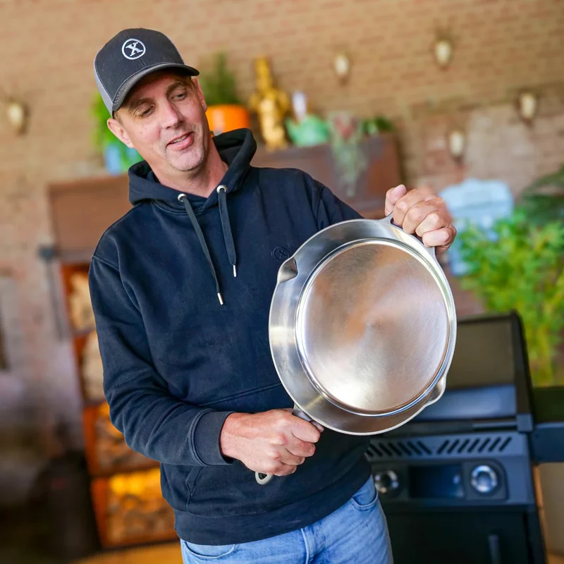 Die handpolierte Bratpfanne Windmill PitmasterX Ø30cm
