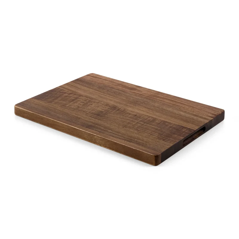 SOPHIOR Schneidebrett aus Akazienholz mit Saftrille - Groß 42x30x2,5cm