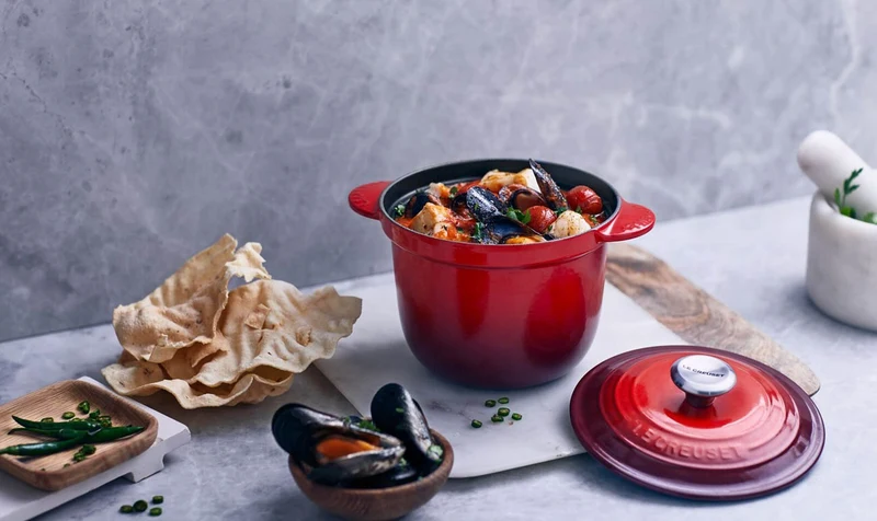 Le Creuset Cocotte Every / Reiskocher Tradition „Kirschrot“ Ø 18 cm / 2 l