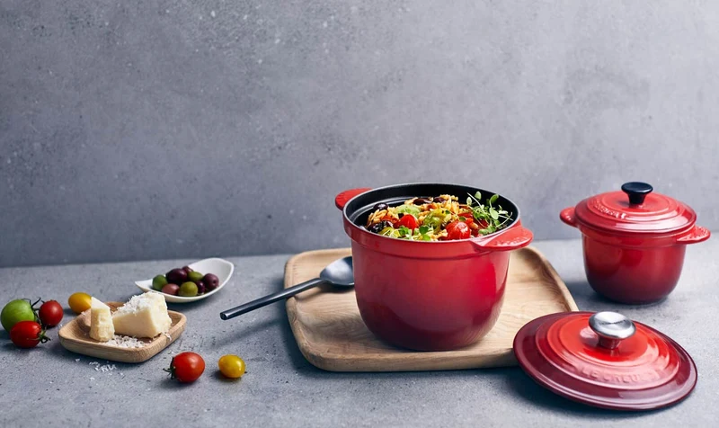 Le Creuset Cocotte Every / Reiskocher Tradition „Kirschrot“ Ø 18 cm / 2 l