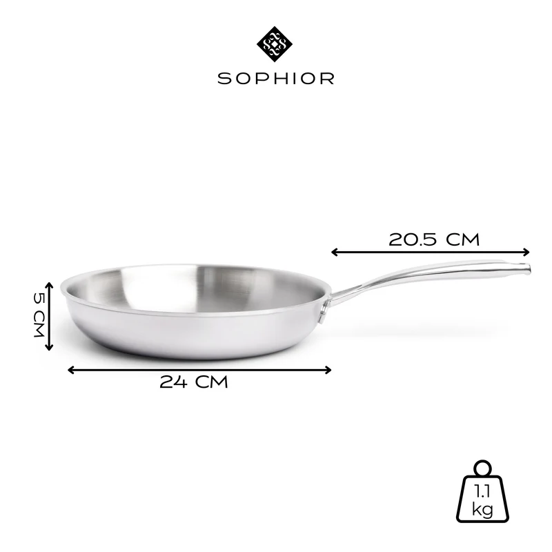 SOPHIOR Edelstahl-Bratpfanne