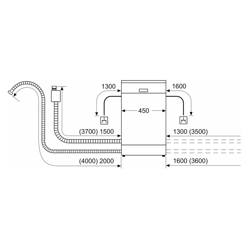 Bosch Serie 2 SPI2IKS10E Geschirrspüler teilintegrierbar 45cm 9 Maßgedecke F