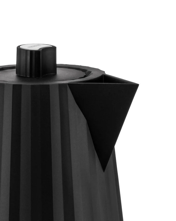 Elektrischer Wasserkessel Plissé schwarz 1,7 Liter