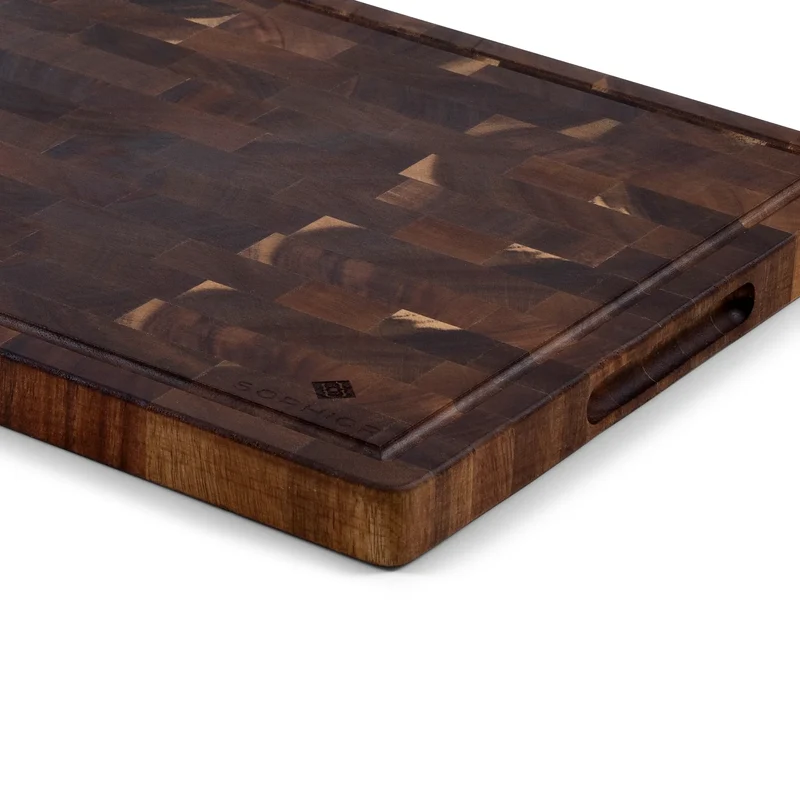 SOPHIOR Schneidebrett Akazie Groß - 42x30x2,5 mit Saftrille