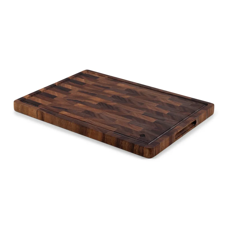 SOPHIOR Schneidebrett Walnuss Groß 42x30x2,5cm mit Saftrille