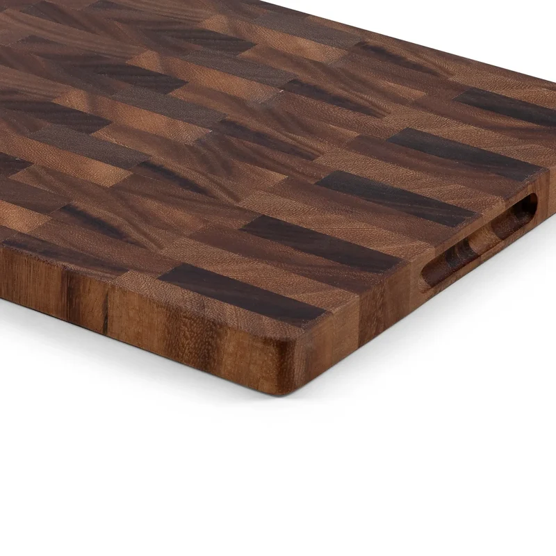 SOPHIOR Schneidebrett Walnuss Groß 42x30x2,5cm mit Saftrille