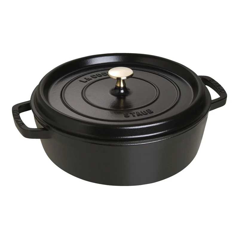STAUB Niedrige schwarze Bratpfanne „La Cocotte“