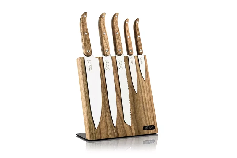 Laguiole Style de Vie magnetischer Messerständer aus Eiche für 5–7 Messer