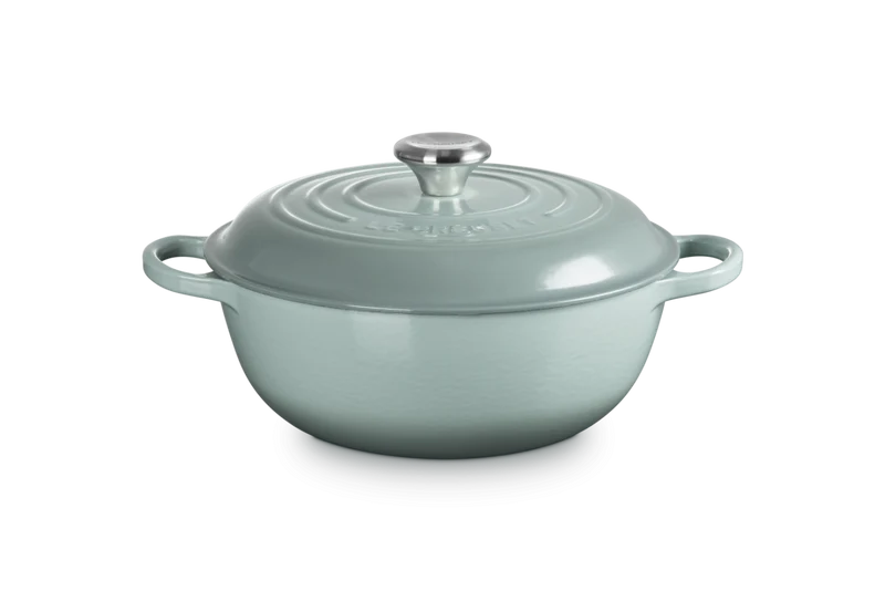 Le Creuset Marmite Schmortopf mit hohem Deckel, Signature „Meersalz“, Ø 26 cm / 4,1 l