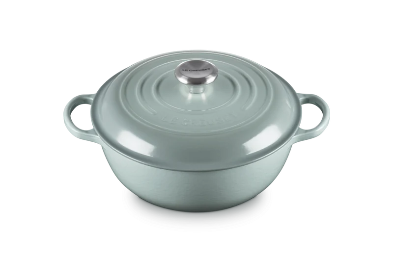 Le Creuset Marmite Schmortopf mit hohem Deckel, Signature „Meersalz“, Ø 26 cm / 4,1 l