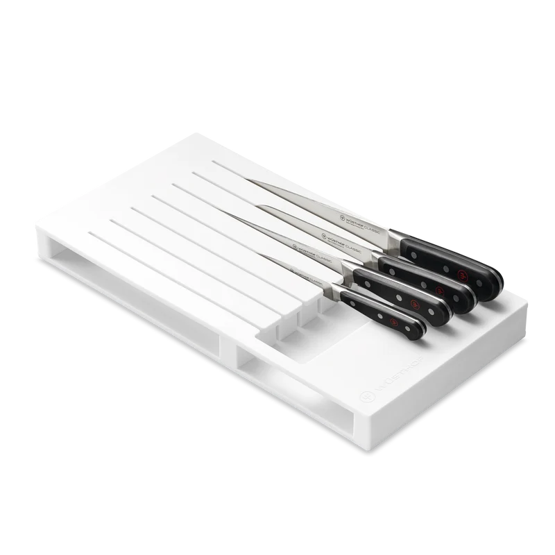 Wüsthof Messerschublade für 7 Messer – Weiß – Kunststoff 43 x 22 cm