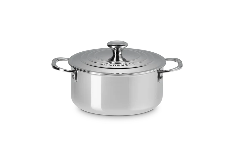 Le Creuset Flacher Topf „Edelstahl Signature“
