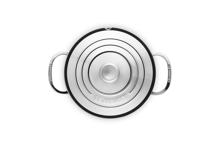 Le Creuset Flacher Topf „Edelstahl Signature“