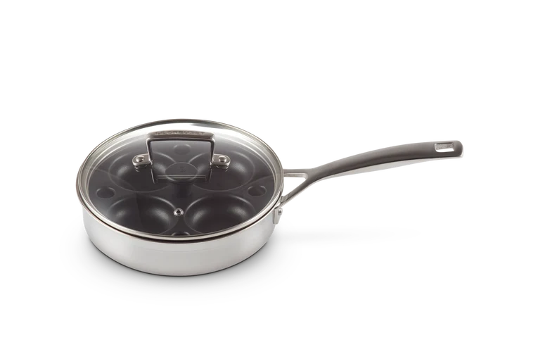 Le Creuset Classic 3-lagige Edelstahl-Bratpfanne mit 20 cm/1,5 l Einsatz