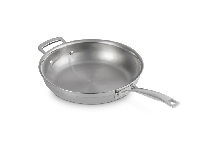 Le Creuset Bratpfanne „Klassischer 3-lagiger Edelstahl“