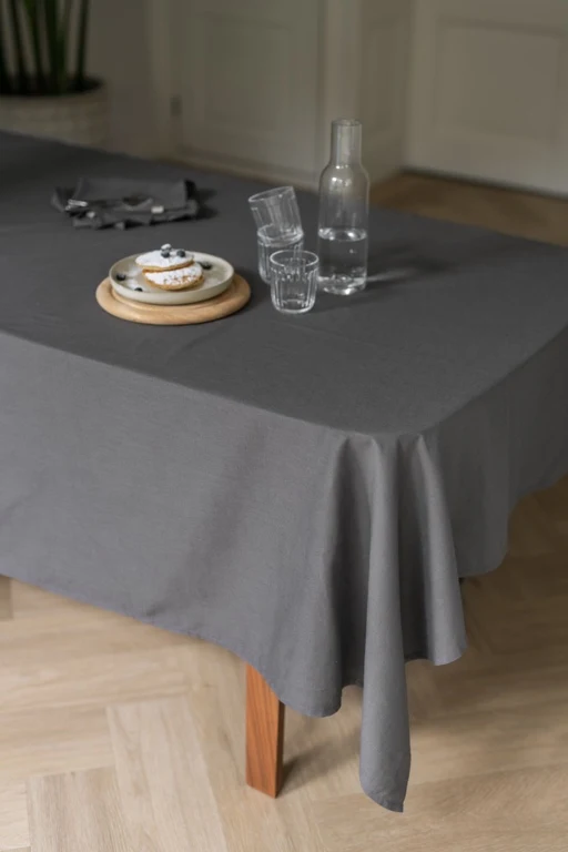 Walra Tischdecke 140x240cm 'Lovely Linen' Anthrazit
