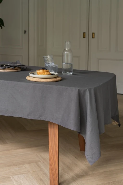 Walra Tischdecke 140x240cm 'Lovely Linen' Anthrazit