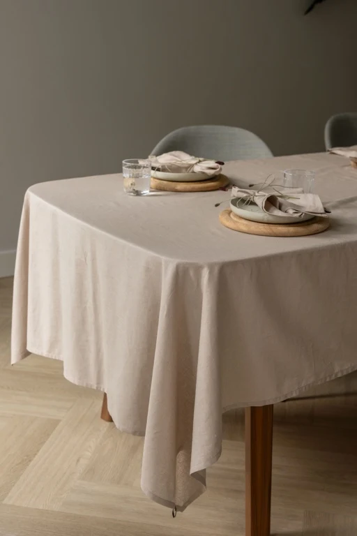 Walra Tischdecke 140x240cm 'Lovely Linen' Natur