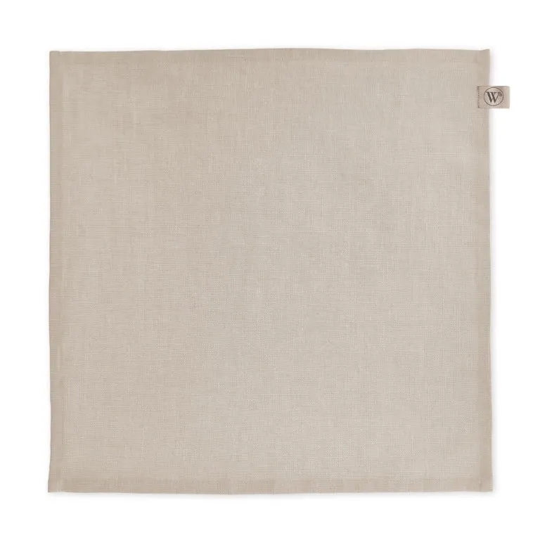 Walra Servietten, 4 Stück, 40 x 40 cm, Farbe „Lovely Linen“, Natur