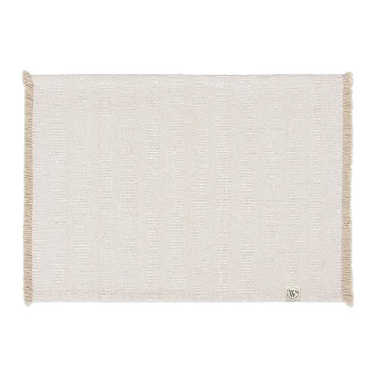 Walra Platzset, 2 Stück, 35 x 48 cm, „Sweet Raffle“, Weiß/Sand