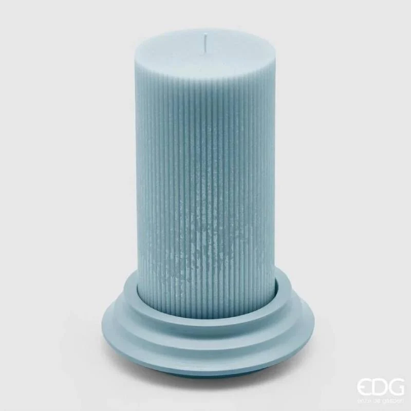 EDG Enzo De Gasperi Candela Dorica H20 D10 cm Celeste
