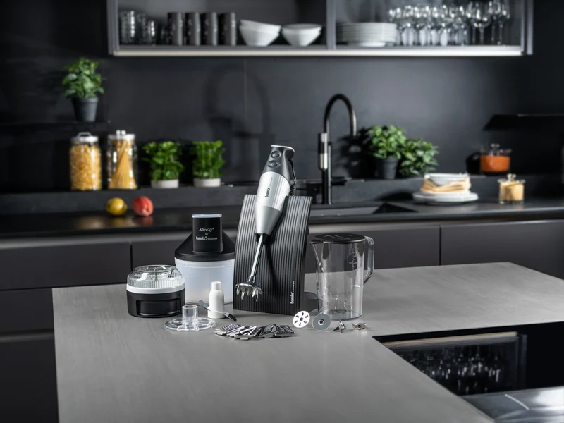 Bamix Stabmixer Superbox M250 Silber