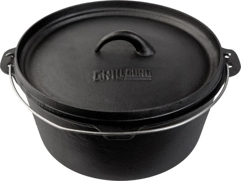 Grill Guru Gusseisen-Schmortopf, groß, Ø 31 cm