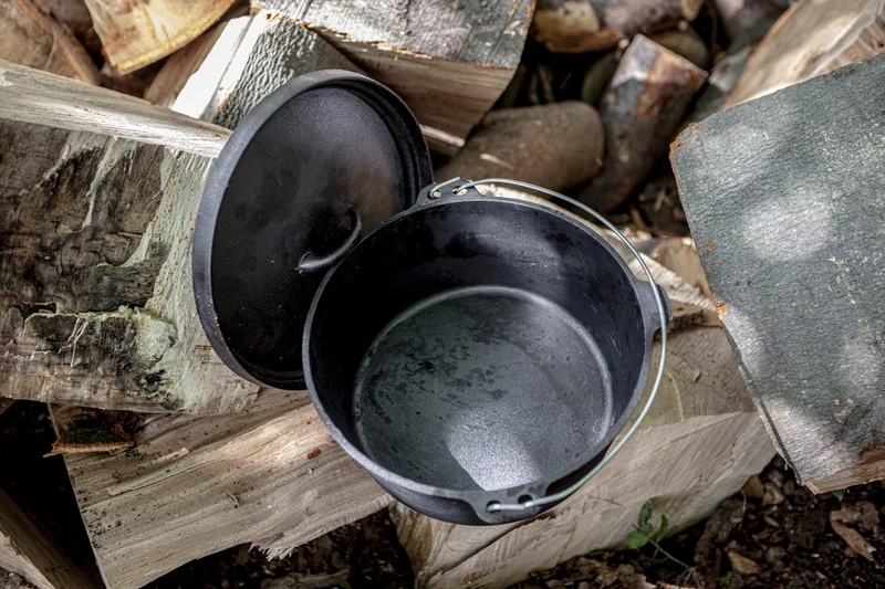 Grill Guru Gusseisen-Schmortopf, groß, Ø 31 cm