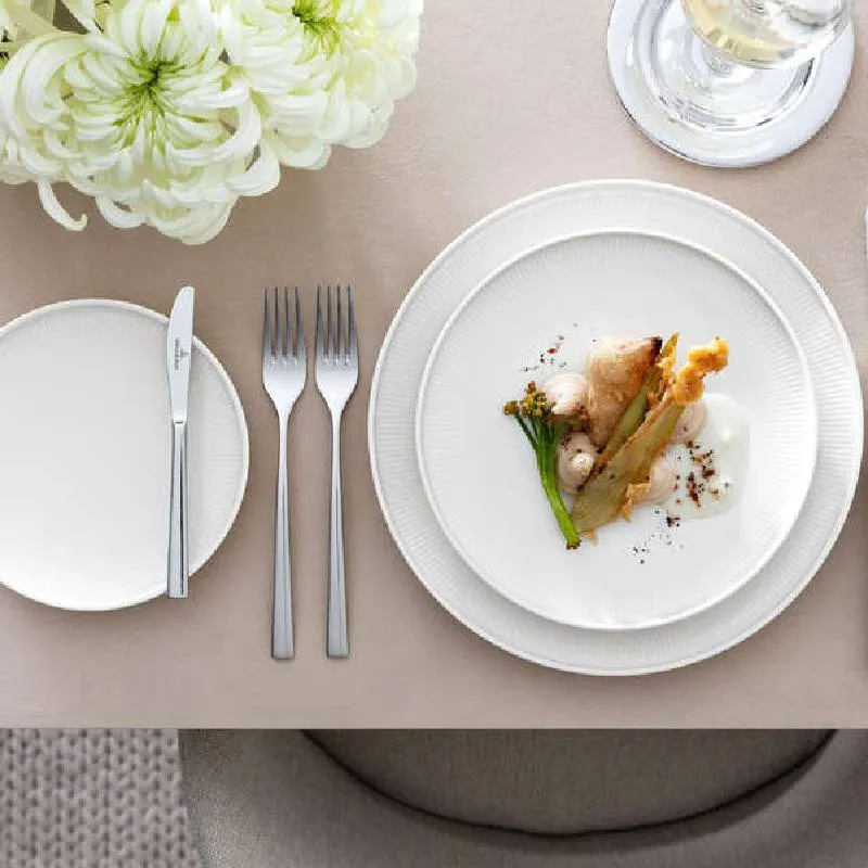 Villeroy & Boch Servizio Tavola 18 Pezzi Afina in Porcellana Bianca