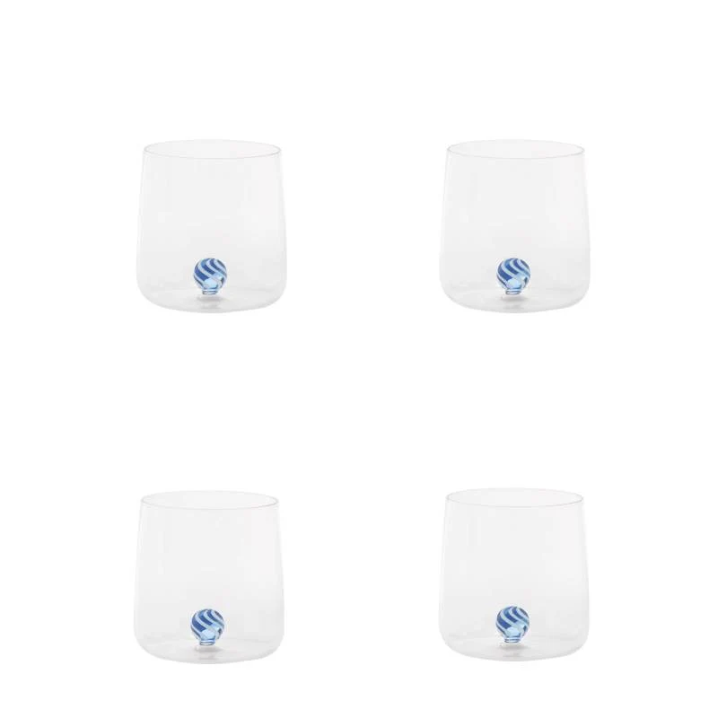 Zafferano Set 4 Tumbler Bilia Candy 44 cl Blu