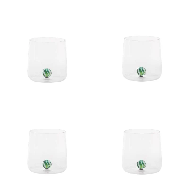 Zafferano Set 4 Tumbler Bilia Candy 44 cl Verde