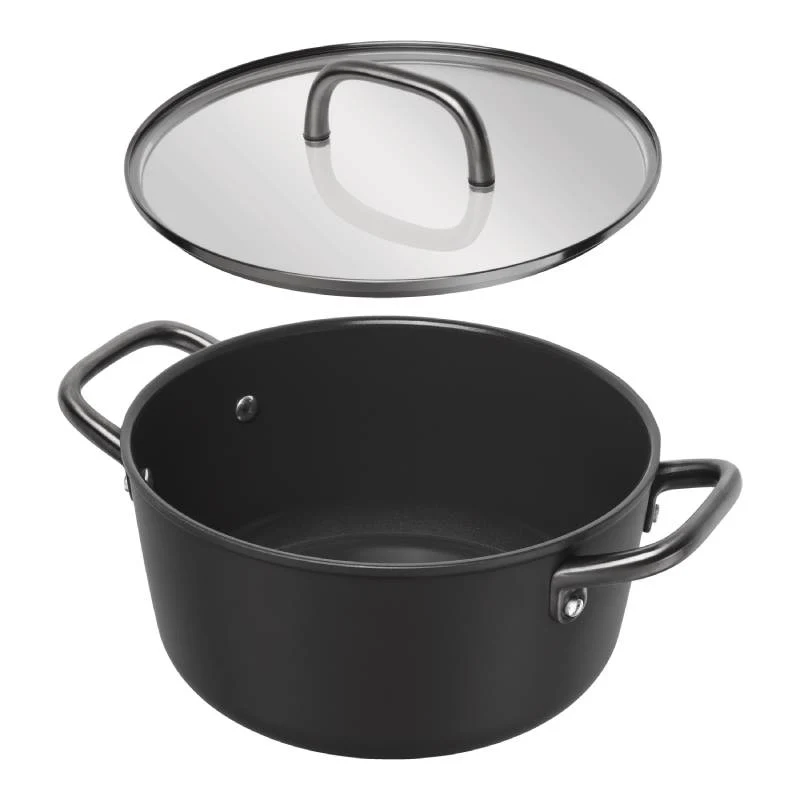 Zwilling Casseruola con Coperchio Milano 24 cm in Alluminio Nero