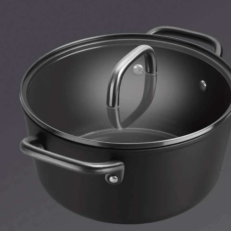 Zwilling Casseruola con Coperchio Milano 24 cm in Alluminio Nero