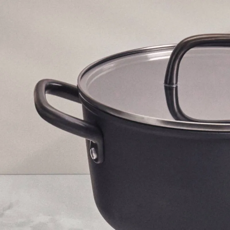 Zwilling Casseruola con Coperchio Milano 24 cm in Alluminio Nero