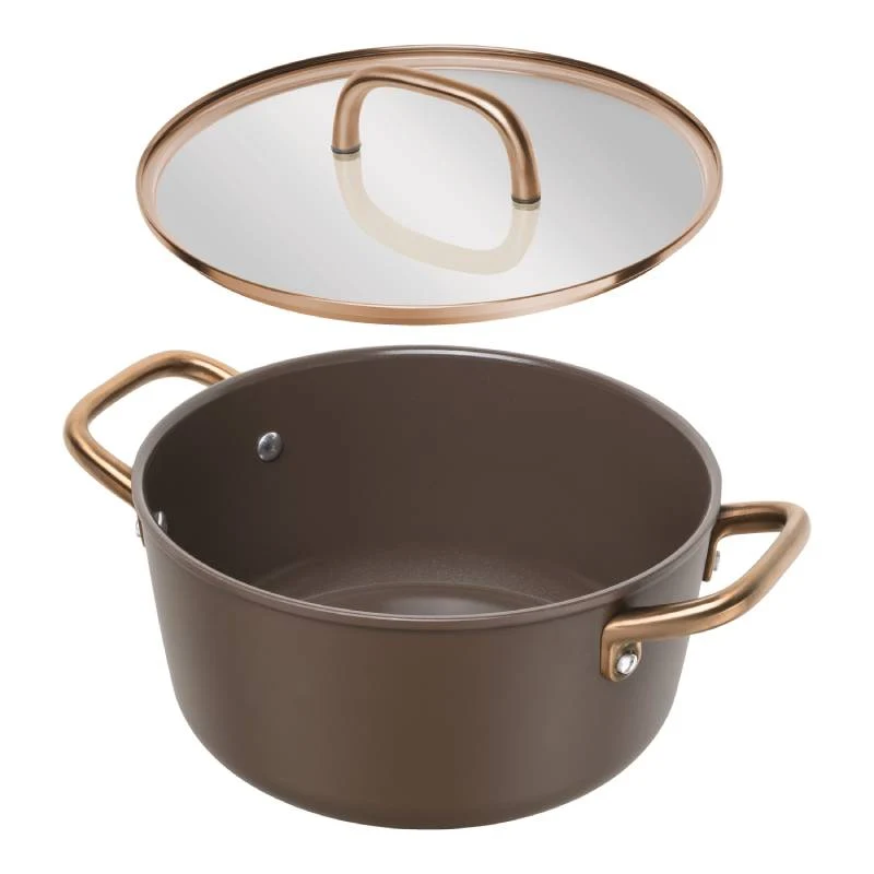 Zwilling Casseruola con Coperchio Milano 24 cm in Alluminio Marrone