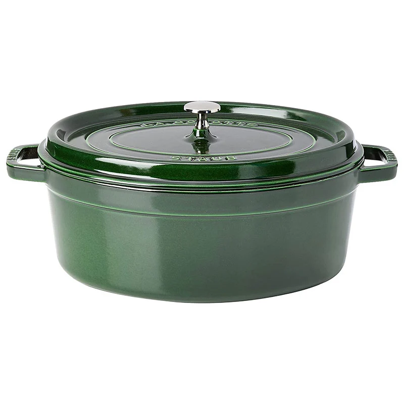 Staub Cocotte Ovale in Ghisa Verde Basilico 33 cm