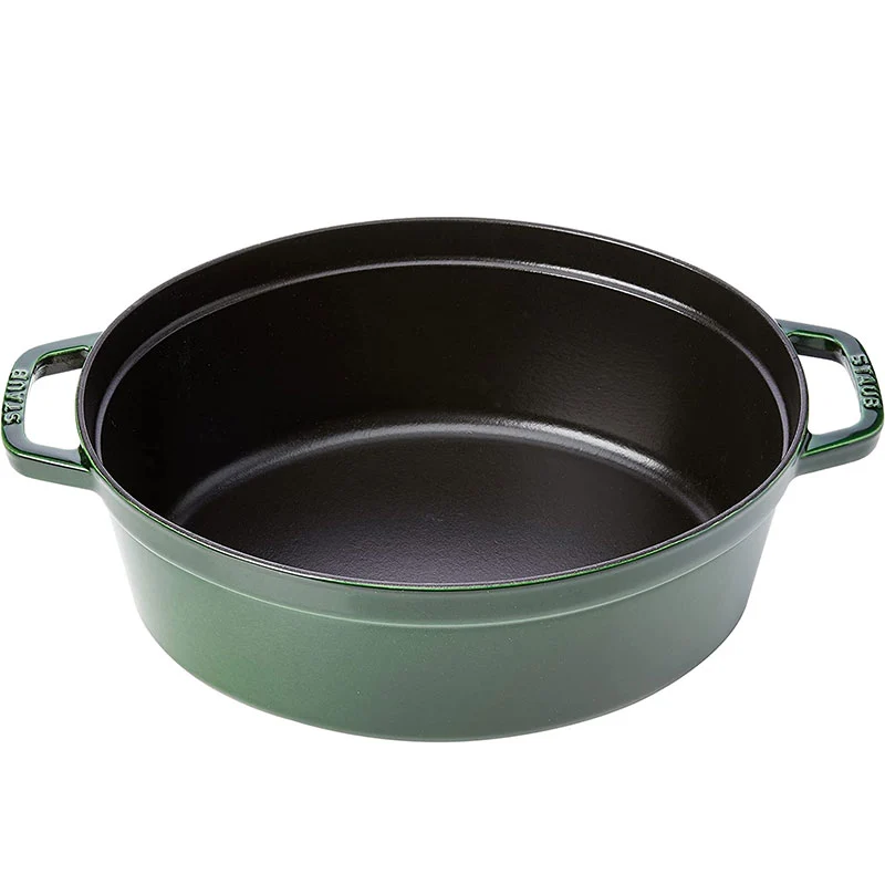 Staub Cocotte Ovale in Ghisa Verde Basilico 33 cm
