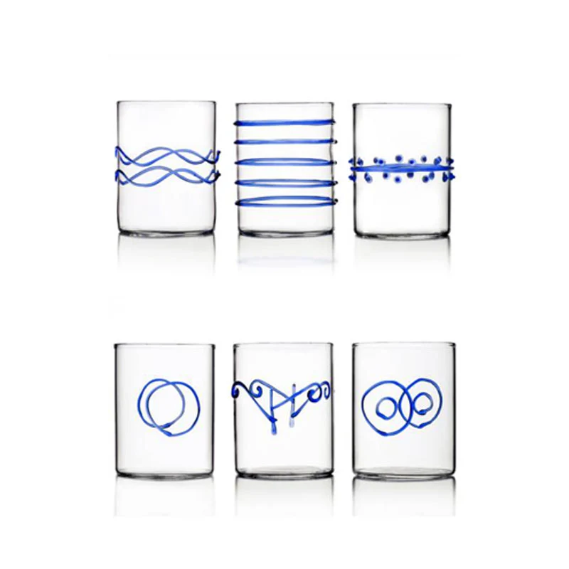 Ichendorf Milano Set 6 Bicchieri Acqua Decò Blu