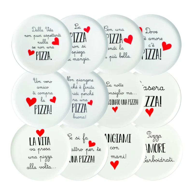 Love Tiffani Piatto Pizza D31 cm Una Pizza alla Volta