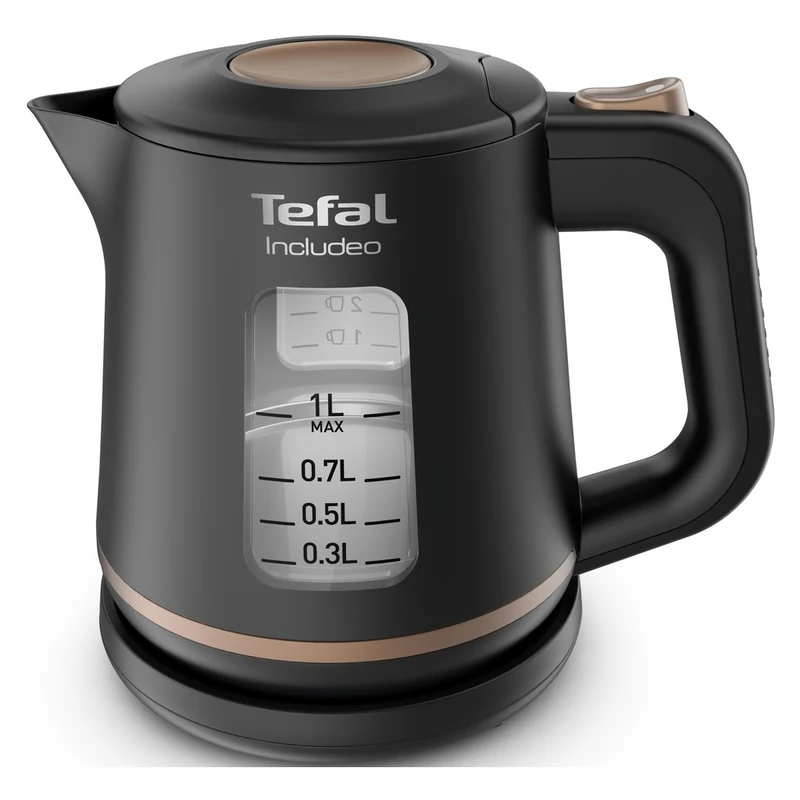 Tefal TEF Wasserkocher Includeo KI 5338 ant/gold