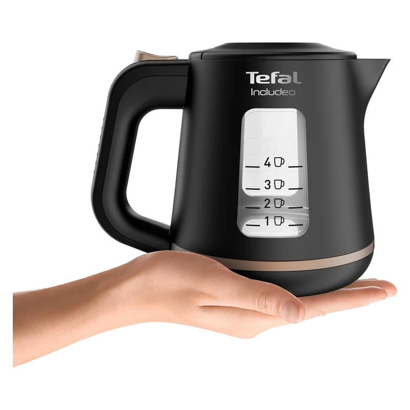 Tefal TEF Wasserkocher Includeo KI 5338 ant/gold