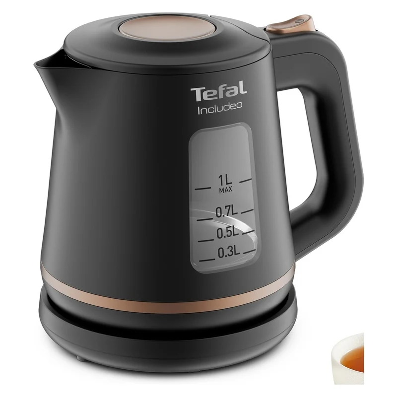 Tefal TEF Wasserkocher Includeo KI 5338 ant/gold