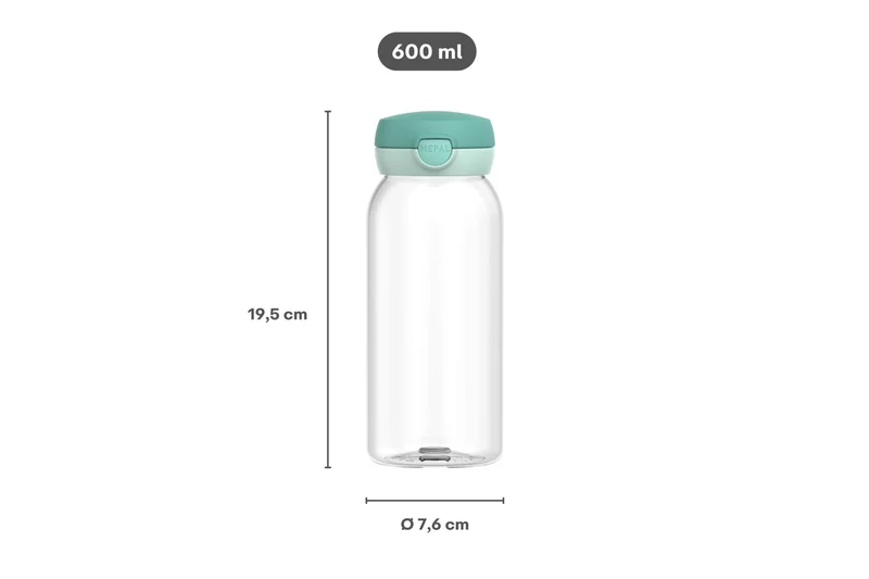 Campus Trinkflasche mit Klappdeckel 600 ml - Unicorn Glow