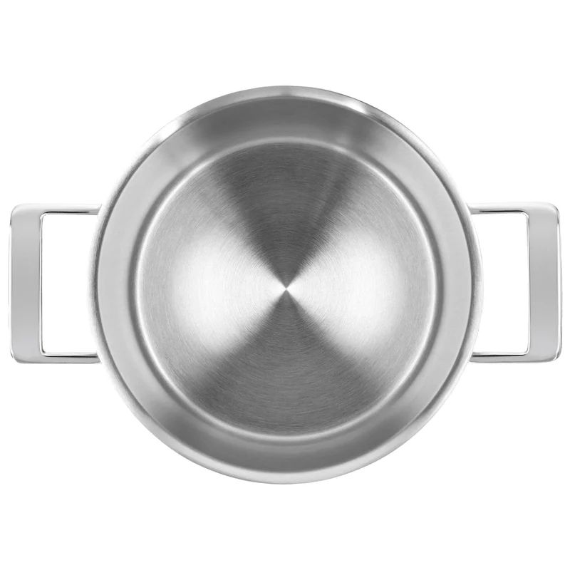 Demeyere Suppentopf mit doppelwandigem Deckel „Silber 7“, Ø 24 cm / 7,5 l