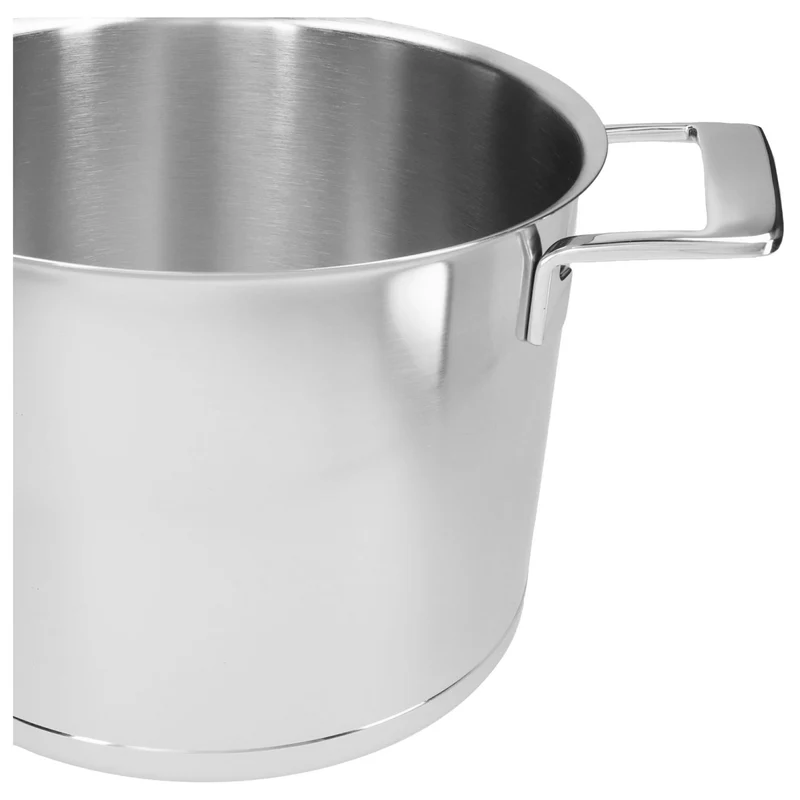 Demeyere Suppentopf mit doppelwandigem Deckel „Silber 7“, Ø 24 cm / 7,5 l
