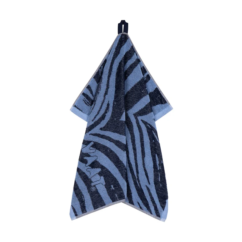 Amsterdam Tee- und Küchenhandtuch-Geschenkset „Zebra Denim/Blau“
