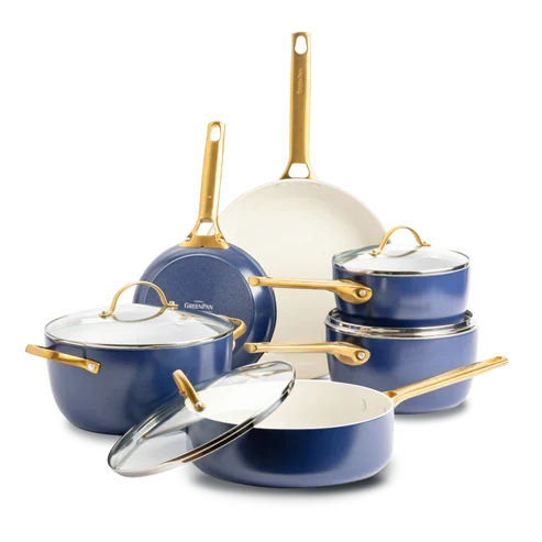 Greenpan Pfannenset, 10-teilig, „Padova Oxford Blue“