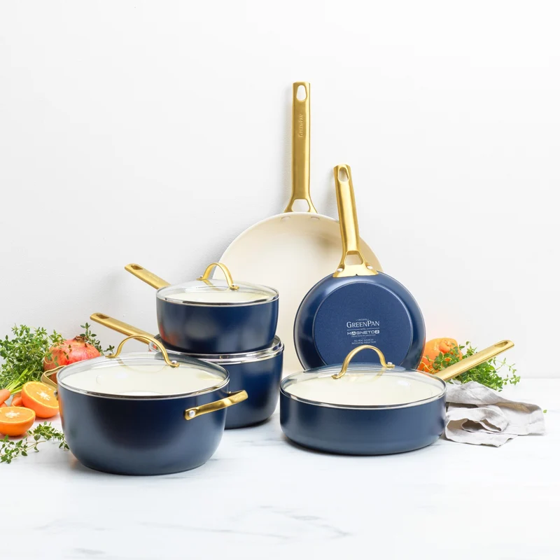 Greenpan Pfannenset, 10-teilig, „Padova Oxford Blue“
