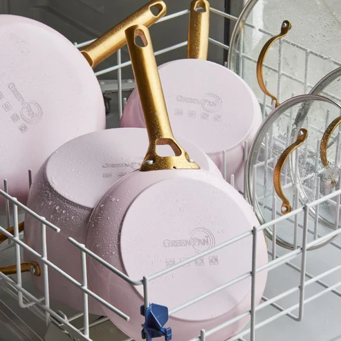 Greenpan Pfannenset, 10-teilig, Farbe: „Padova Blush Pink“